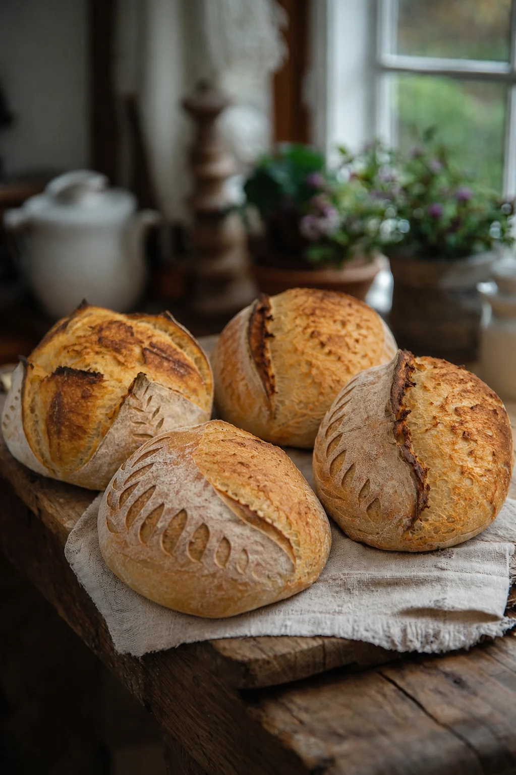 Artisan sourdough breads